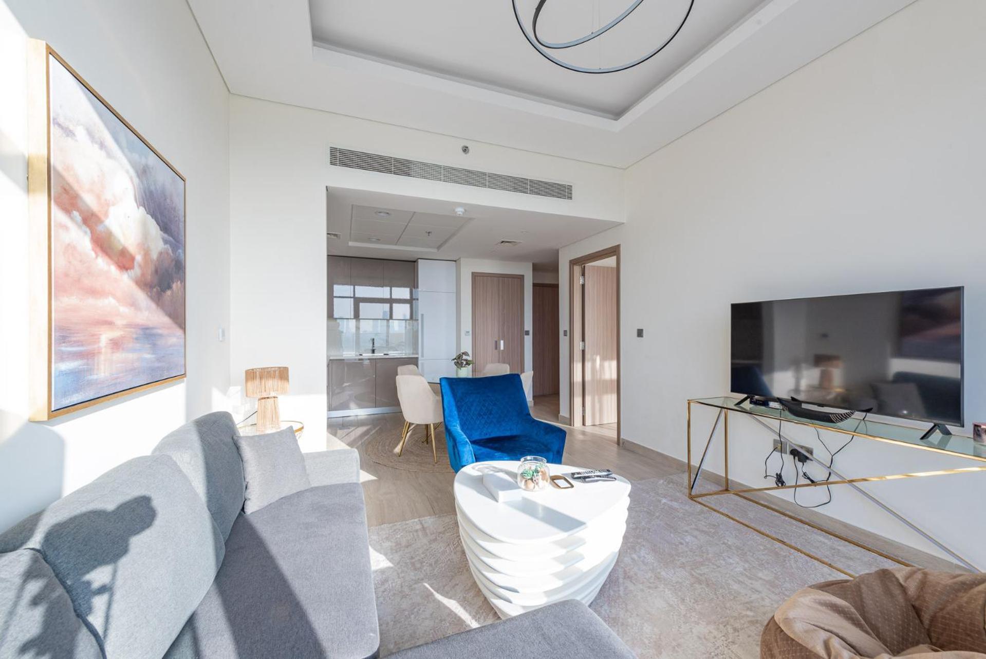 Apartamento Cozy & Convenient 1Br Haven In Al Jaddaf Dubái Exterior foto