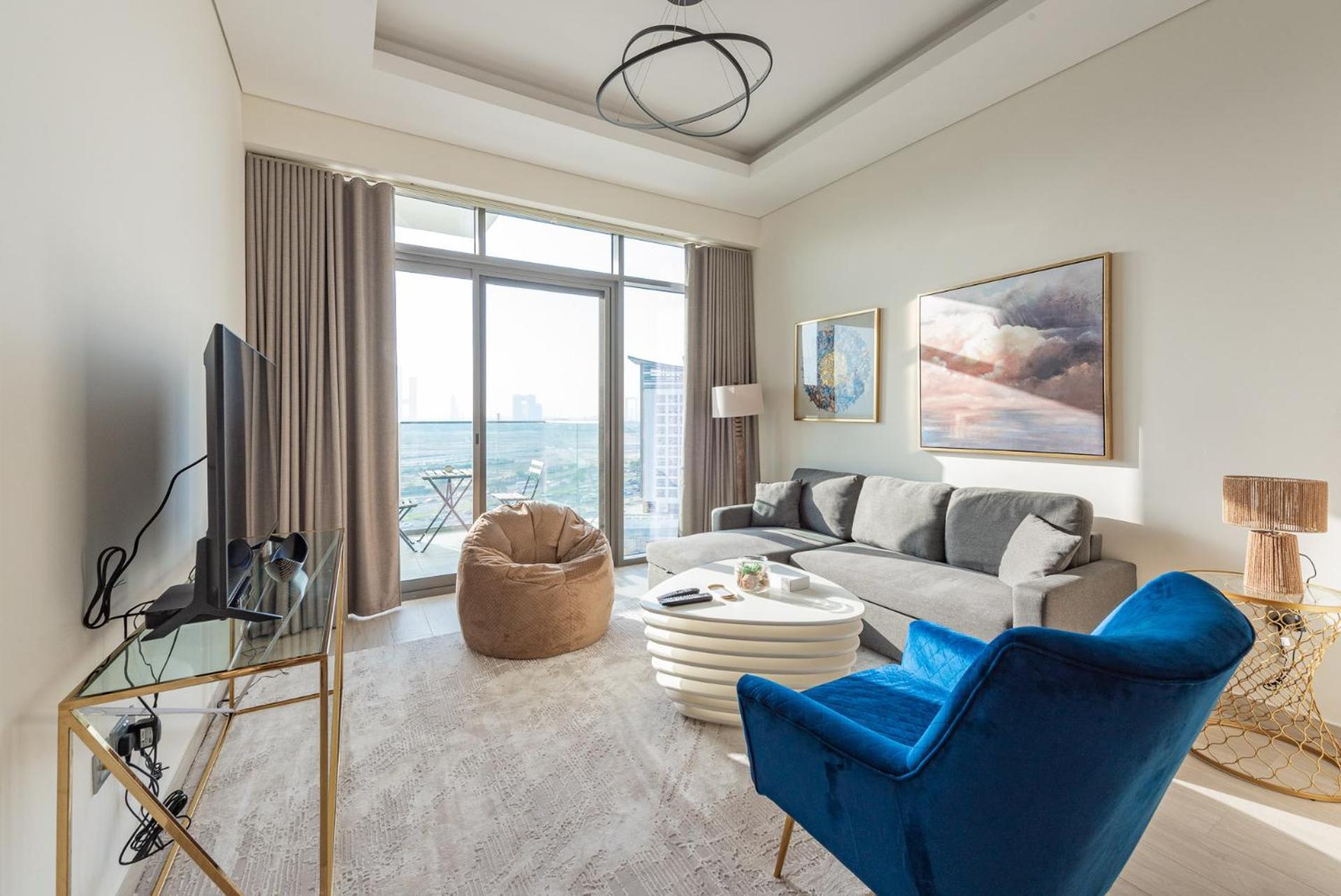 Apartamento Cozy & Convenient 1Br Haven In Al Jaddaf Dubái Exterior foto