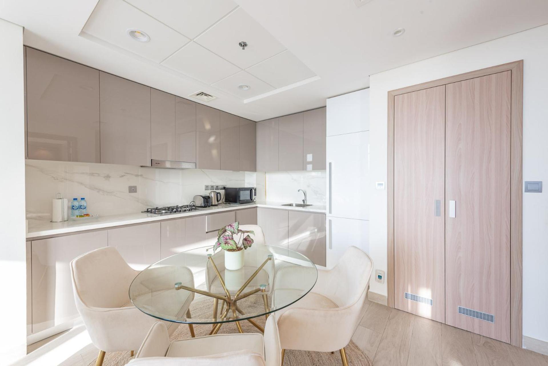 Apartamento Cozy & Convenient 1Br Haven In Al Jaddaf Dubái Exterior foto